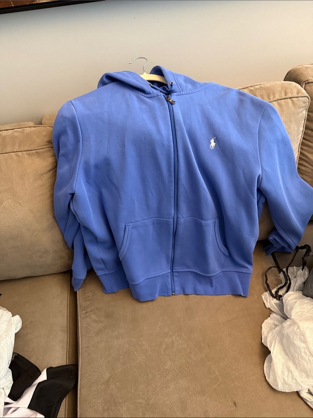 Polo by Ralph Lauren Periwinkle Full-Zip Hoodie for Kids